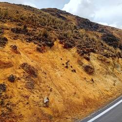 Golden soil... Peru is so rich in diverse minerals
