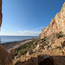Blick aus der Höhle