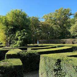 They even had a labyrinth. A bit easy when you can see over the top though!