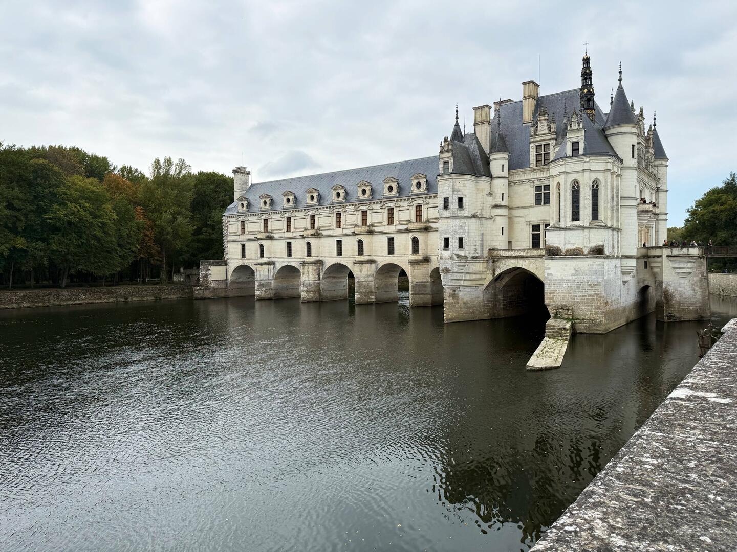 Chateau over the river Cher