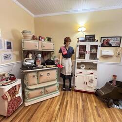 Representative of a home in the 1940's. Many of the items are original and donated by locals.