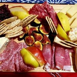 Cheese and salami platter, we really missed them in Latin America!