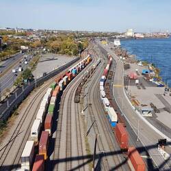 View from Jacques Cartier Bridge.