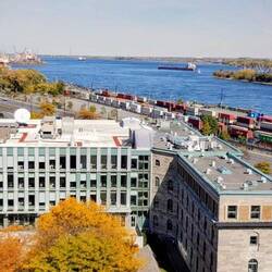 View from Jacques Cartier Bridge.