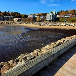 Low tide at La Malbaie 10:30 am