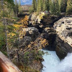 Von den Aussichtsplattformen bieten sich spektakuläre Blicke in die Tiefe.
