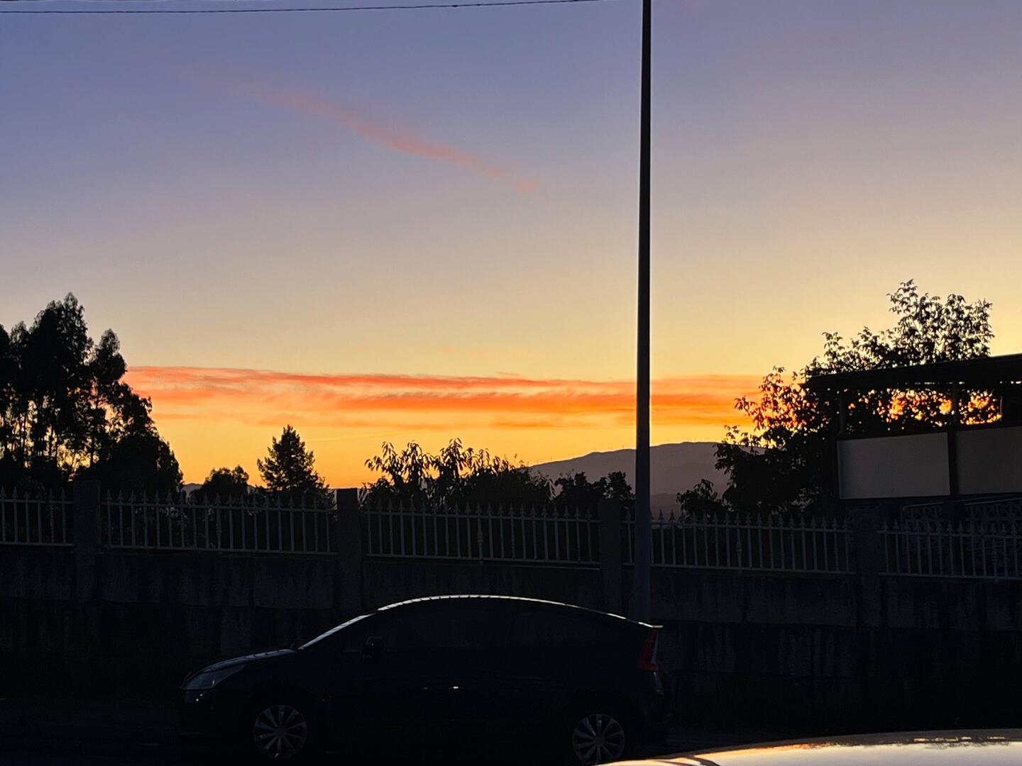 Beautiful sunset to start the day