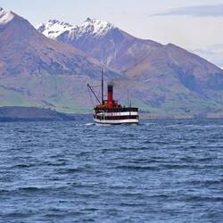 The celebrated TSS Earnslaw, on Wakatipu