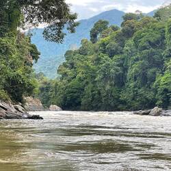 Stromschnellen verhindern die Weiterfahrt