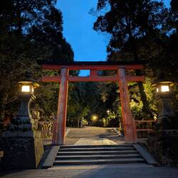 Tempel in der Dämmerung
