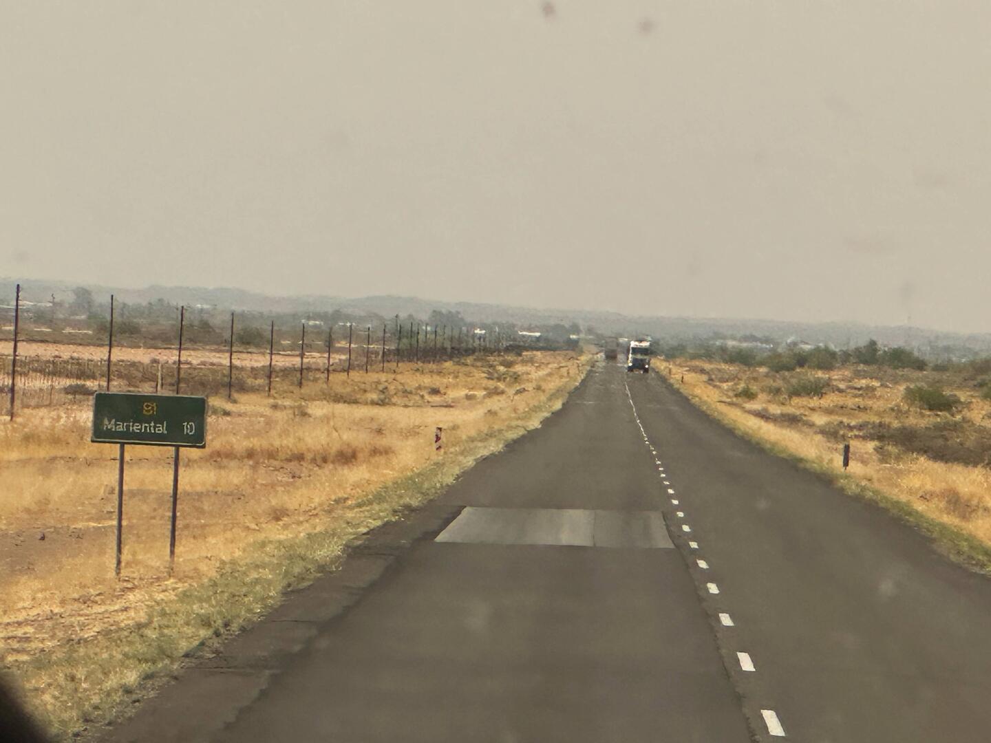 Viel mehr gab es auf den über 400 km nicht zu sehen außer trockenes Farmland