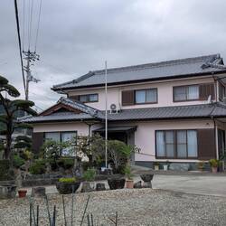 Unusually bright house, most buildings are neutral colours