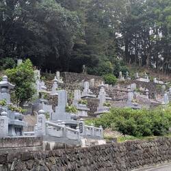 Hillside graveyard