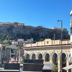 The Acropolis as seen from our hotel