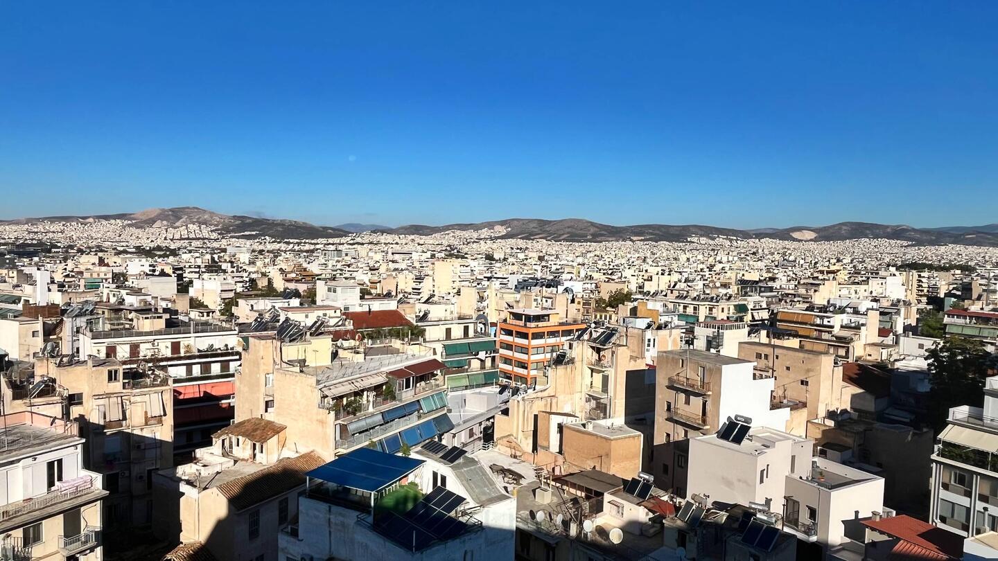 The view from our hotel rooftop