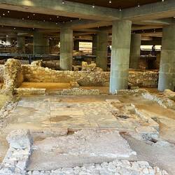 Underneath the Acropolis Museum, was once houses