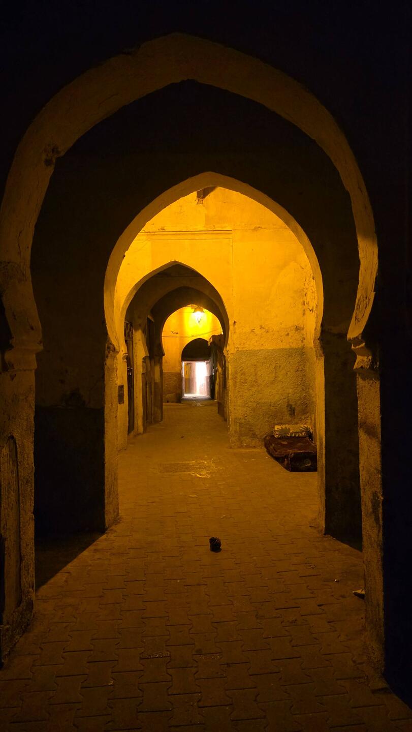 Entrance into the Medina, the old town with hundreds of tiny stores selling everything.