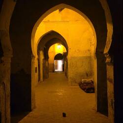 Entrance into the Medina, the old town with hundreds of tiny stores selling everything.
