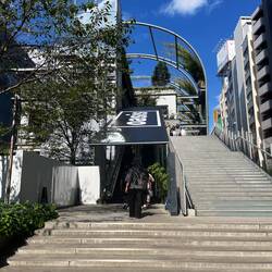 Entering the beautiful Myashita Park Building