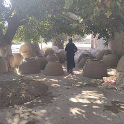 A pottery for bread ovens in Balkh