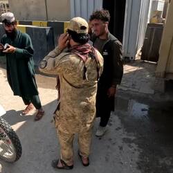 ...but again, the British passport causes delays at the border... RidingKismet encircled by Talibans