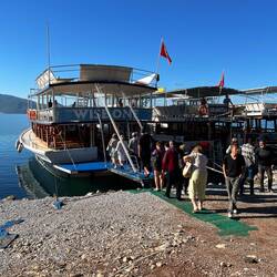 Boarding the boat