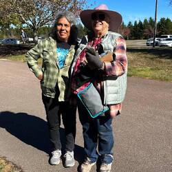 Brenda and Jill at Hopewell Rocks