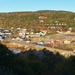 Alma, NB in the late afternoon