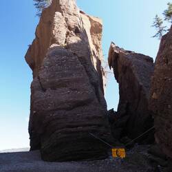 Most areas in the rocks are closed because of the danger of falling rocks