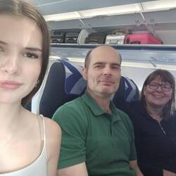 Im Flieger nach Heraklion