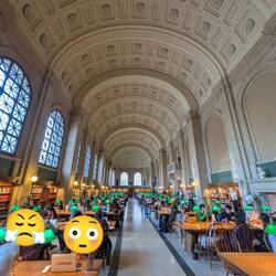 Boston Public Library (als Privacy Advokat natürlich Datenschutz konform zensiert)