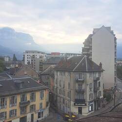 Aussicht von der Wohnung im 4. Stock