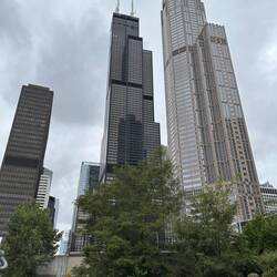 Sears Tower (now the Willis Tower) in the centre