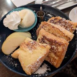 James using french toast to come off croissants, it's basically methodone