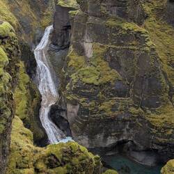 Not acwaterfall, more like a water slide.