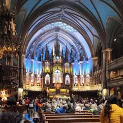 Interior of the Notre-Dame Basilica of Montreal