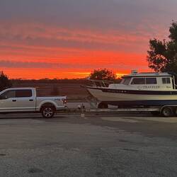 Good morning from Lincoln, NE., Cracker Barrel. It's not often I see the sunrise!