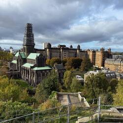 View over Glasgow from the Necropolis- cemetery holding over 50,000 bodies