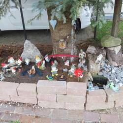 Schneewittchen ist weg. Da muss der Froschkönig (und die -königin) an ihrer Stelle sich bedienen las