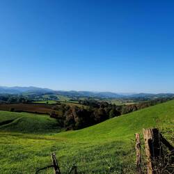 Looking over to Pyrenees