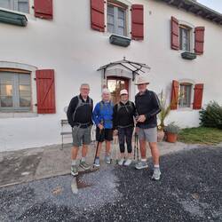 Leaving our gite this morning