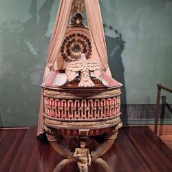 Cot given to Napoleon and Maria Theresa Bonaparte on birth of their first child