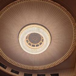 Chandelier in the auditorium