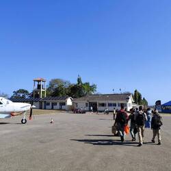 Der mit Abstand kleinste Flughafen den wir bisher angeflogen haben