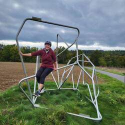 Skulptur am Radweg