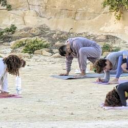 Yoga zum Sonnenuntergang