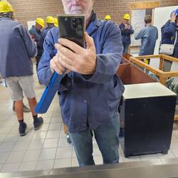 Bin schon für die Führung angezogen