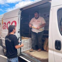 It's like a bakery on wheels. 🥯🍞🥖🥐