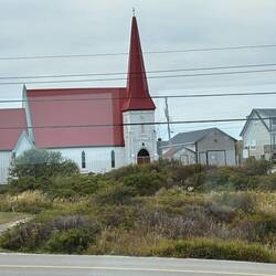 This church was the subject of Jill's drawing at lunch