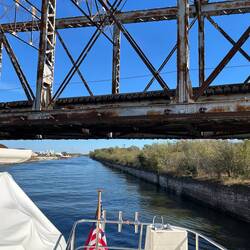 Slipping cautiously beneath the single reason we've lowered our 'mast'